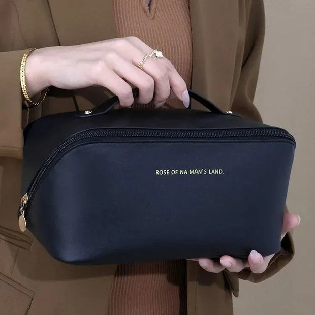 Trousse de Maquillage Femme – Organisateur Cosmétique de Voyage en Cuir PU