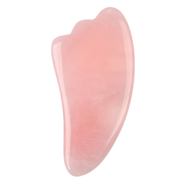 Outils de Massage Gua Sha en Quartz Rose Naturel