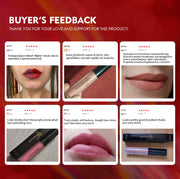 NICEFACE™ Lip Glaze Mat Velours – Fini Mat, Waterproof &amp; Longue Tenue