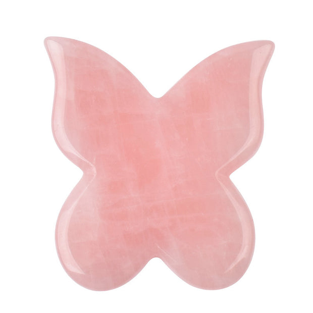 Outils de Massage Gua Sha en Quartz Rose Naturel