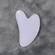 Planche de Gua Sha en Cire d'Abeille-Forme de Cœur pour Soin Facial
