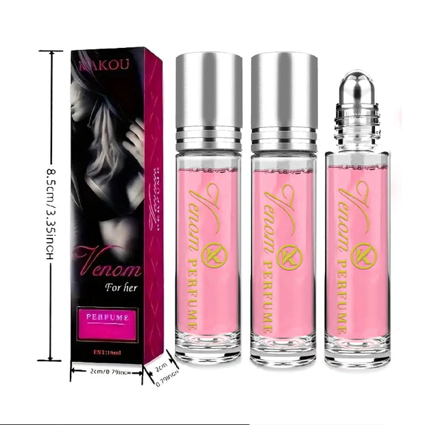 Parfum Roll-On pour Femme – Coffret 3 Pièces – Fraîcheur Longue Durée