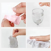 Serviettes Comprimées Jetables - 20/50 pcs – 100% Coton Non-tissé – Voyage & Nettoyage