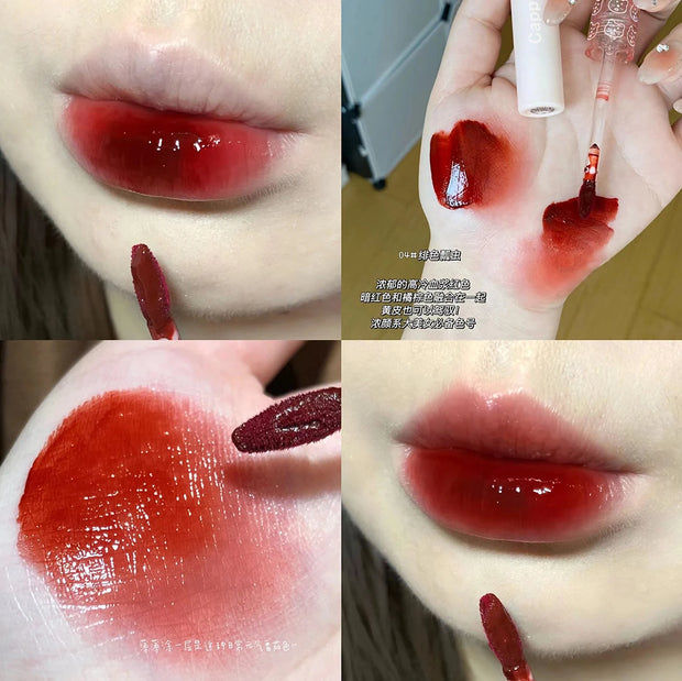 Gloss Lèvres effet Miroir - Cherry Pink / Nude Brown / Transparent