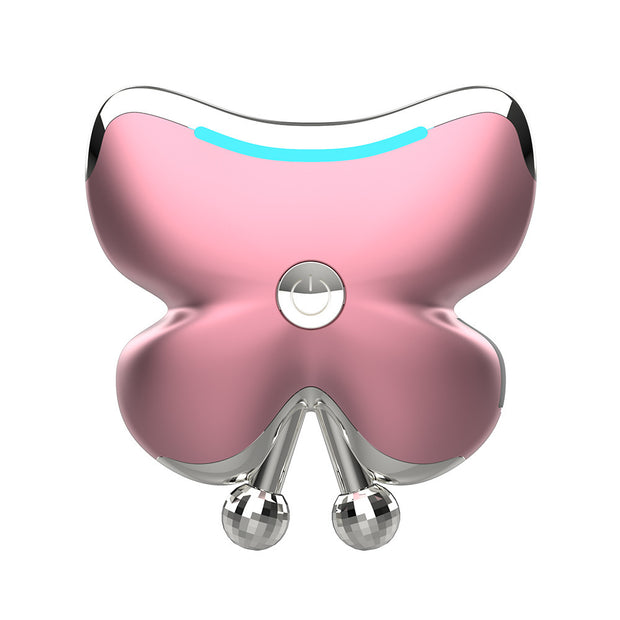 Appareil de Massage Facial Multifonctionnel Électrique – Lumière Colorée & Vibration Chaude