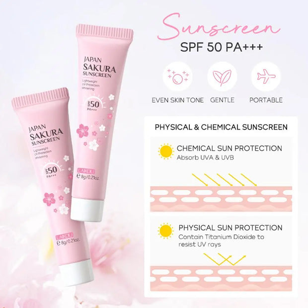 Set de Soins Sakura – Routine Visage Complète (4 pièces)- Kit de Voyage