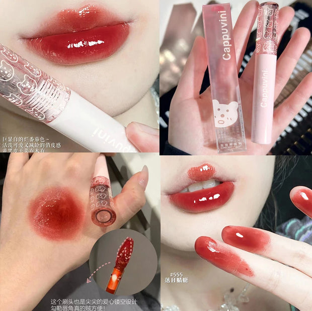 Gloss Lèvres effet Miroir - Cherry Pink / Nude Brown / Transparent