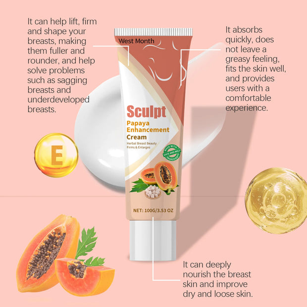Crème Raffermissante Papaye – Soin Liftant et Nourrissant pour la Poitrine