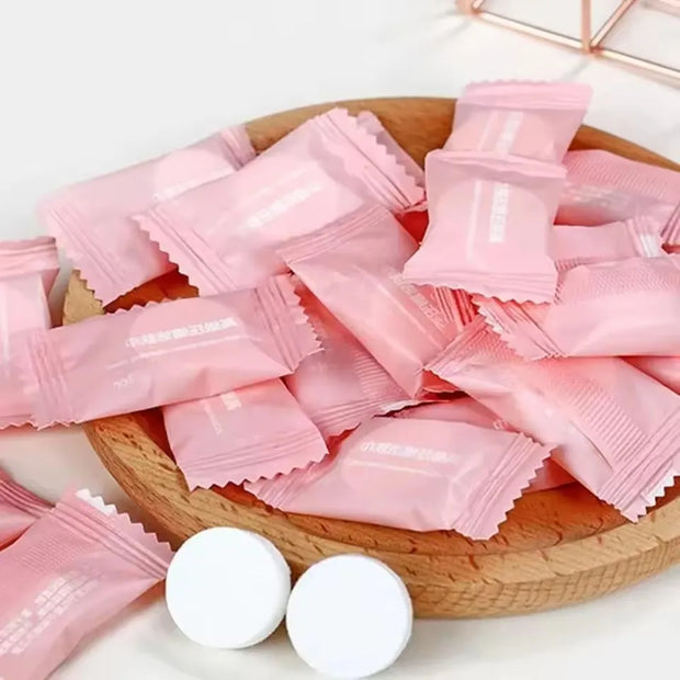 Serviettes Comprimées Jetables - 20/50 pcs – 100% Coton Non-tissé – Voyage & Nettoyage