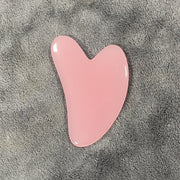 Planche de Gua Sha en Cire d'Abeille-Forme de Cœur pour Soin Facial